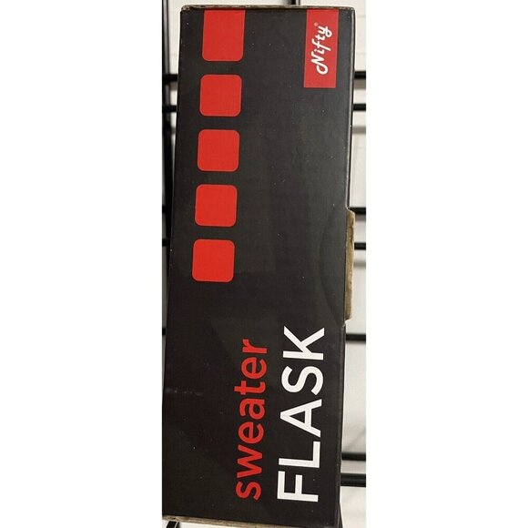 Nifty FlaskStainless Steel Drinking Flask 7 onz. with Knit Sweater NIB - Picture 4 of 5